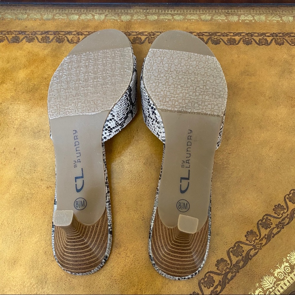 NWT Chinese Laundry Madeline Kitten Heel Slide - Picture 6 of 8